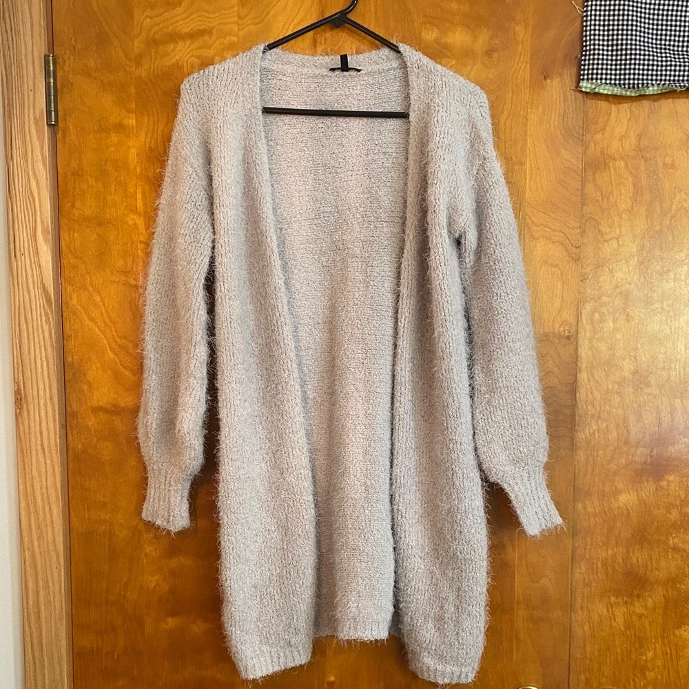 3/$10 Tart Intimates Cozy Gray Women's Cardigan Sweater